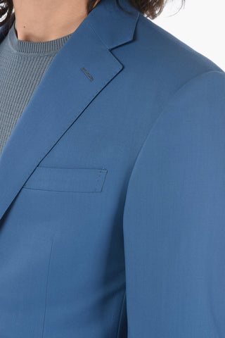 virgin wool side vents notch lapel ACADEMY 2-button suit