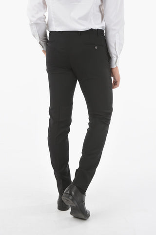 CC COLLECTION silk and virgin wool CERIM.RESET shawl lapel plain hems 3 piece waistcoat suit