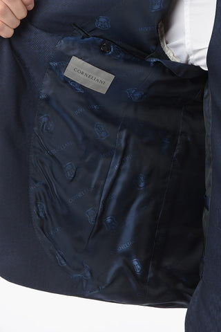 silk and wool CERIMONIA ACADEMY peak lapel 3 piece waistcoat suit