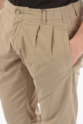 ID Cotton Stretch HUANTED Double pleated Pants