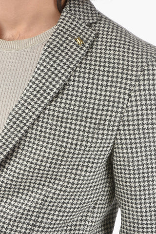 CC COLLECTION giacca a 2 bottoni RIGHT pied-de-poule due spacchi revers classico