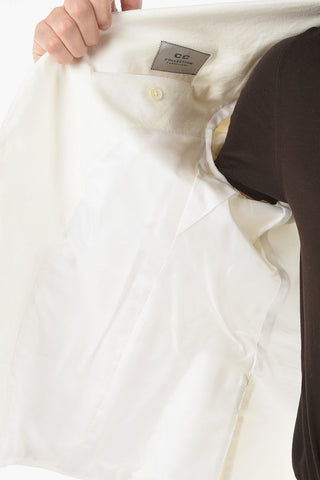CC COLLECTION twill Linen RESET notch lapel 2-button suit