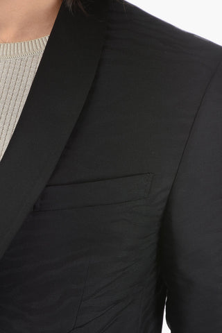 animal patterned center vent shawl lapel CERIM. ACADEMY 2-button suit