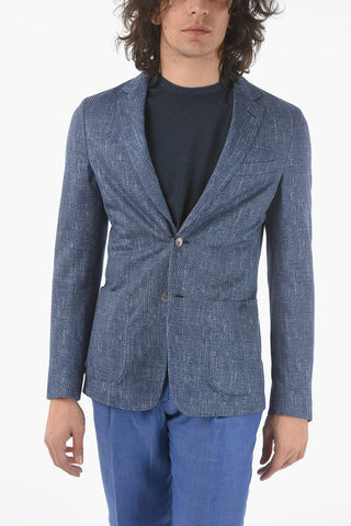 ID side vents notch lapel 2-button blazer