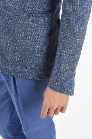 ID side vents notch lapel 2-button blazer