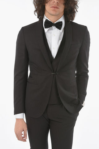 center vent shawl lapel CERIM.ACADEMY 3 piece waistcoat suit
