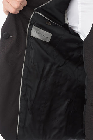 center vent shawl lapel CERIM.ACADEMY 3 piece waistcoat suit
