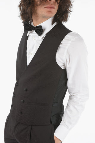 center vent shawl lapel CERIM.ACADEMY 3 piece waistcoat suit