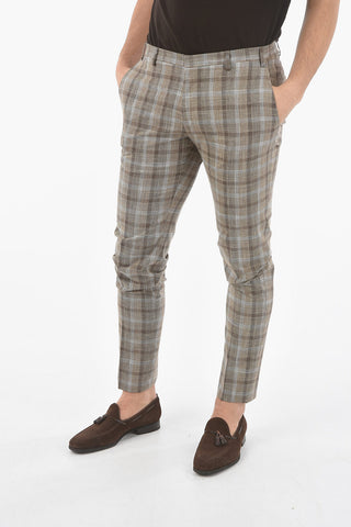 CC COLLECTION tartan check RESET peak lapel 2-button suit