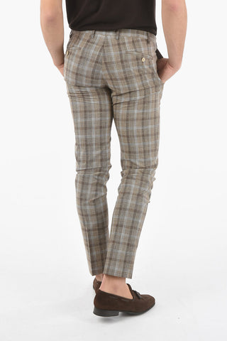 CC COLLECTION tartan check RESET peak lapel 2-button suit