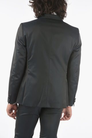 CC COLLECTION abito 2 bottoni CERIM.RESET due spacchi collo sciallato