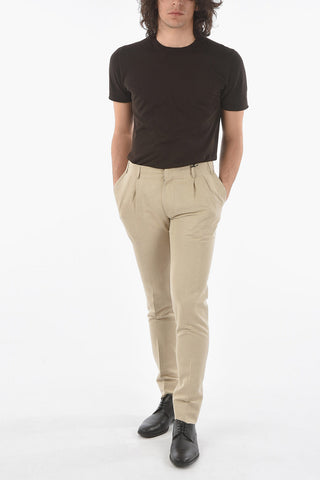CC COLLECTION Flax and Cotton Double Pleat RESET Pants
