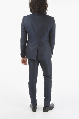 CC COLLECTION All-Over Patterned shawl lapel tuxedo