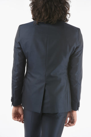 CC COLLECTION All-Over Patterned shawl lapel tuxedo