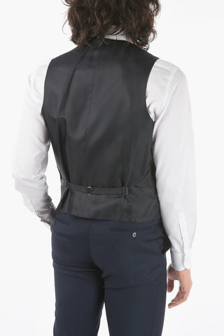 CC COLLECTION virgin wool CERIM.REFINED plain hems 3 piece waistcoat suit