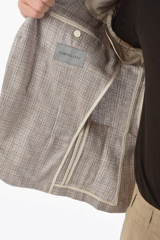 silk side vents notch lapel ACADEMY SOFT 2-button blazer