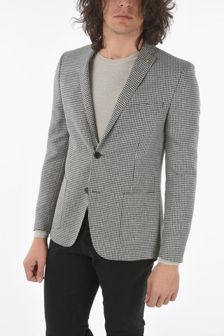 CC COLLECTION virgin wool and silk side vents notch lapel RESET 2-button blazer