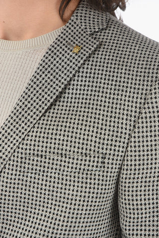 CC COLLECTION virgin wool and silk side vents notch lapel RESET 2-button blazer