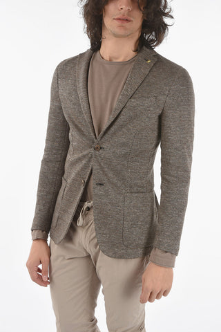 CC COLLECTION side vents RESET 2-button blazer with golden pin
