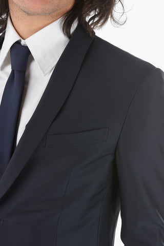 abito tre pezzi con gilet CERIMONIA ACADEMY in lana vergine con collo sciallato