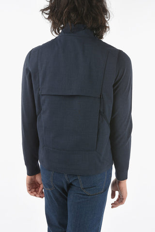 ID Virgin Wool Sleeveless Jacket