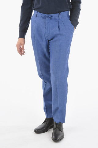 ID Pantaloni IDENTITY in Lino a 4 Tasche con Lacci