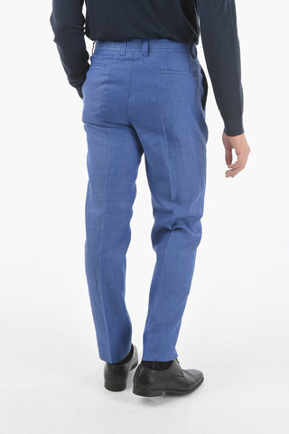 ID Pantaloni IDENTITY in Lino a 4 Tasche con Lacci