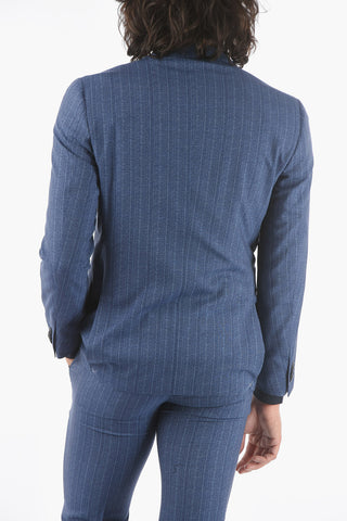 virgin wool ACADEMY SOFT side vents belt loops 2-button suit