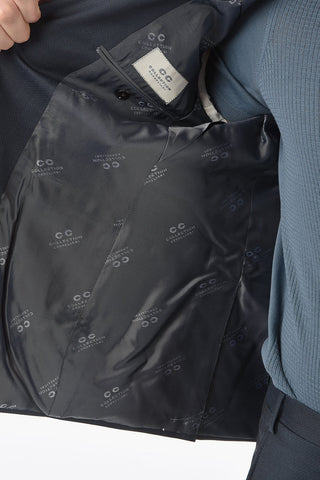 CC COLLECTION swiss-dot virgin wool REFINED CERIMO peak lapel 2-button suit