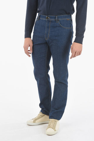 ID Jeans GAEL a Lavaggio Medio con Cuciture a Vista 21cm