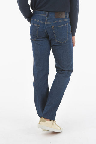 ID Jeans GAEL a Lavaggio Medio con Cuciture a Vista 21cm