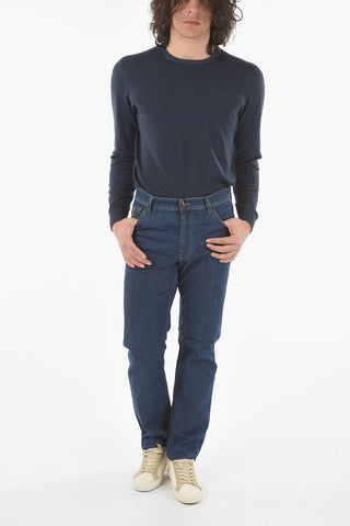 ID Jeans GAEL a Lavaggio Medio con Cuciture a Vista 21cm