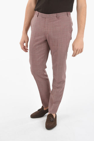CC COLLECTION mini check REFINED notch lapel 2-button suit with brooch