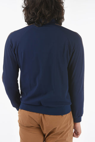 Contrasting Side Bands Tech Fabric Jacket