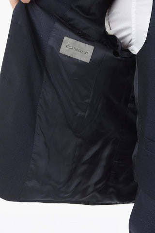 silk and wool CERIMONIA ACADEMY center vent 3 piece waistcoat suit