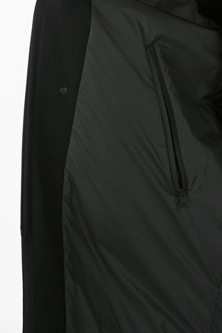 Virgin Wool Hooded Reversible Coat