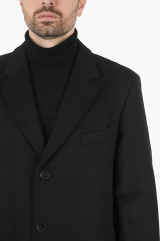 Cappotto Monopetto in Lana Vergine e Cashmere