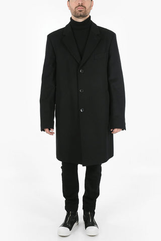 Cappotto Monopetto in Lana Vergine e Cashmere