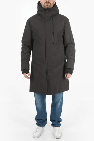 Cappotto Imbottito con Cappuccio Con Chiusura Nascosta