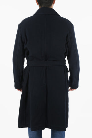 Virgin Wool Double Breasted Coat
