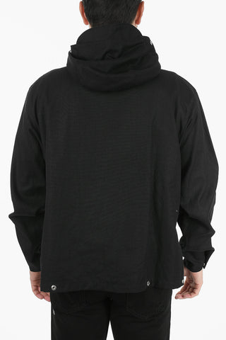 Hemp Blend Hooded UNISEX Jacket ER OKI with Zip Fastener 