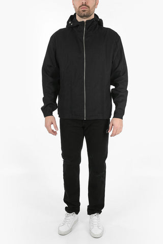 Hemp Blend Hooded UNISEX Jacket ER OKI with Zip Fastener 