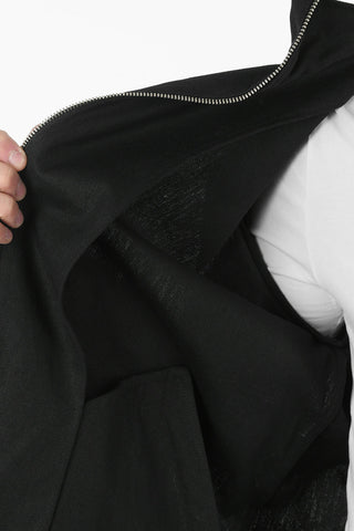 Hemp Blend Hooded UNISEX Jacket ER OKI with Zip Fastener 