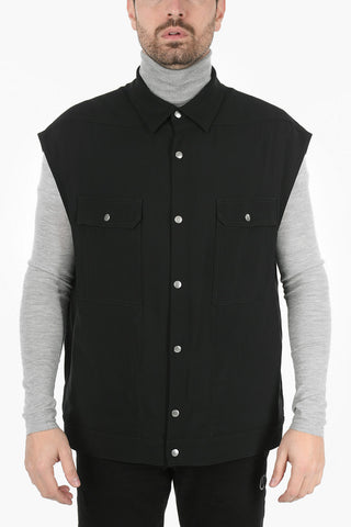 Snap Button Saharan Vest