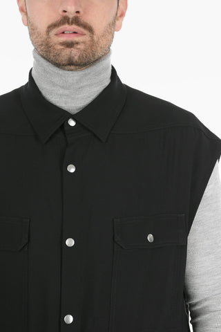 Snap Button Saharan Vest