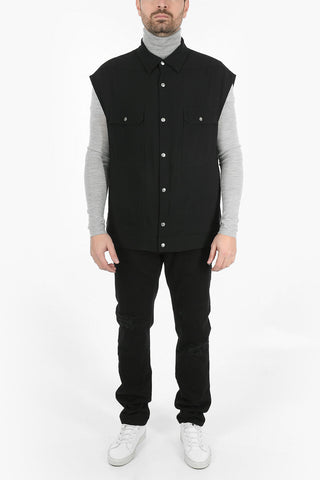 Snap Button Saharan Vest