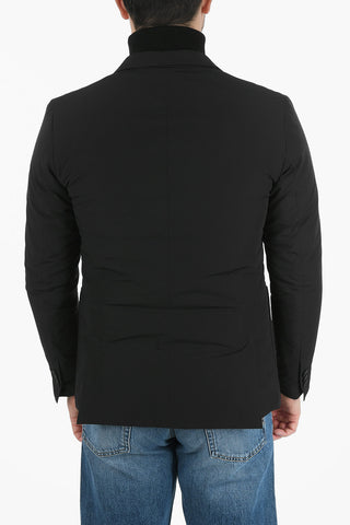 Single Breasted Blazer With Quilted Lining And Patch Pockets