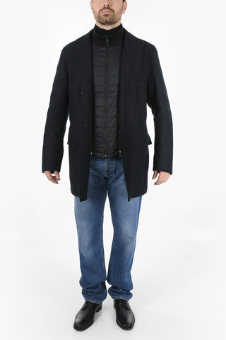 Wool and Cashmere Detachable Coat