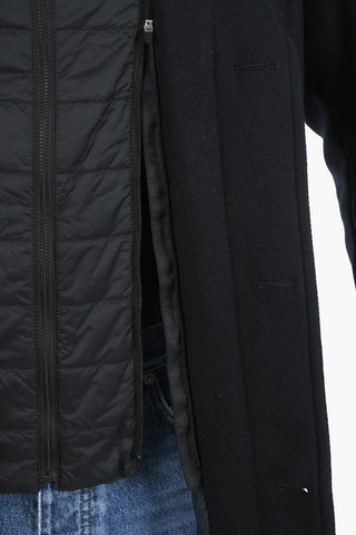 Wool and Cashmere Detachable Coat