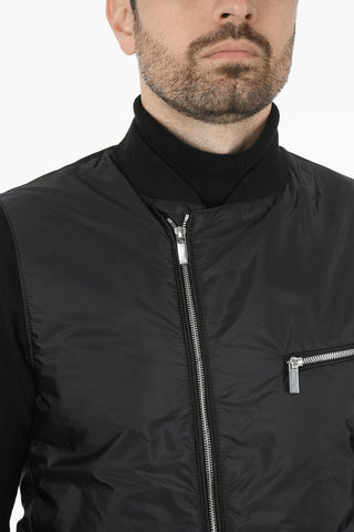 Sleeveless Bomber With Zipped Pockets